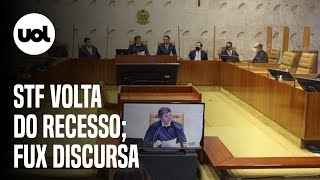 🔴 STF ao vivo Luiz Fux retoma sessões plenárias do 2º semestre após recesso [upl. by Asilat]