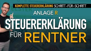 Steuererklärung 2022 Rentner Steuererklärung ausfüllen in Elster  Anlage R 2022 Steuererklärung [upl. by Huberman]