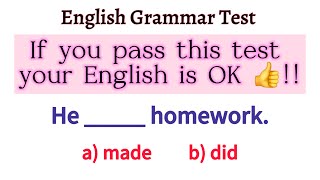 If you pass this Grammar Test your English is Ok👍  Can you pass this Test  English Grammar Test [upl. by Dinin77]