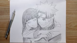 How to draw Naruto and Hinata  Step by Step  Naruto Shippuden [upl. by Halverson]