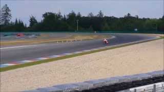 Dani Pedrosa  Test in Brno Masaryk circuit [upl. by Retsim]