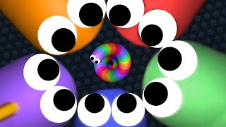 Slitherio 1 Hacker Snake vs Giant Pro Snakes Epic Slitherio Gameplay [upl. by Aninnaig]