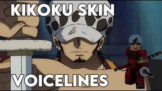 YBA Anubis Kikoku Skin Voicelines Trafalgar Law Skin [upl. by Zebada89]