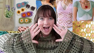 50 easy crochet project ideas for SUMMER with free patterns beginner friendly [upl. by Edya]