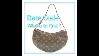 Date Code amp Stamp Louis Vuitton Croissant  LUXCELLENT TV [upl. by Daryl]