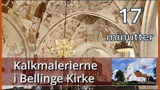 Kalkmalerier i Bellinge Kirke Kort [upl. by Einalem430]