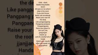 boombayah Jennies rap lyrics ✨blackpinkblinkraplyrics [upl. by Aerdnaxela]