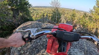 Honda ATC 185s Climbs Mountain amp Flips Twice [upl. by Alyar321]