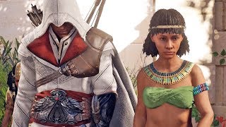 Assassins Creed Origins 32 Ezio Auditore da Firenze Traje Lendário [upl. by Festus3]