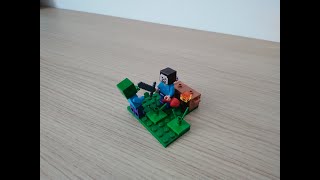 Lego Minecraft Walka z Zombie [upl. by Anitap]