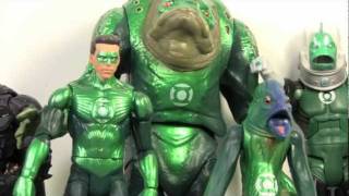 Green Lantern Movie Masters Green Man amp Naut Ke Loi Action Figure Toy Review [upl. by Brazee]