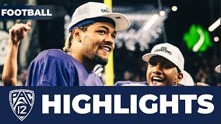 Rome Odunze 2023 Pac12 Football Championship Game Highlights  No 3 Washington vs No 5 Oregon [upl. by Jenesia]