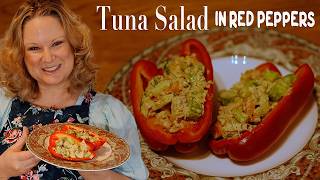 BEST Tuna Salad Recipe in a Bell Pepper Sandwich [upl. by Stead]