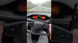 Tesla Model S PLAID 267kmh on AUTOBAHN autotopnl nospeedlimit [upl. by Anika]