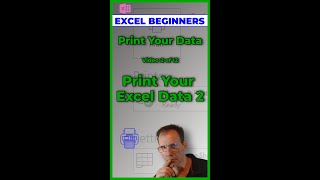 Print Your Excel Data 2 Video 2 of 12 Excel beginner Excel printing Quick Access Toolbar Excel [upl. by Barbabra]