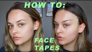 How To Use Face Tapes  Lucy Garland [upl. by Ellissa]