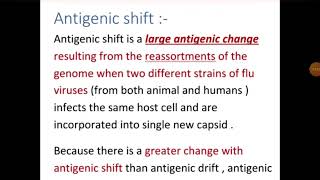 Antigenic shift and Drift [upl. by Leah]