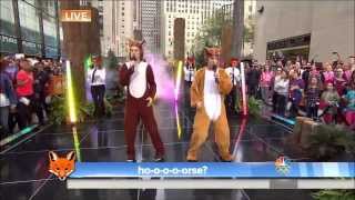 Ylvis The Fox live from Plaza New York Today  HD [upl. by Ojadnama299]