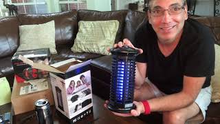 HOP Bug Zapper Electric Mosquito Killer Review amp Unboxing [upl. by Eleik]