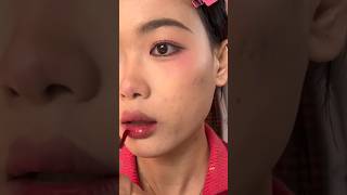 Apply makeup starting from powder lipstick and eye makeup makeupshorts makeupartist shortsfeed [upl. by Symon464]