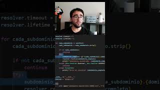 Script de PYTHON para ENUMERAR SUBDOMINIOS  Python Aplicado a la CIberseguridad SHORTS [upl. by Nomla431]