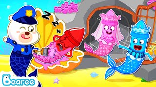 Bearee Makes Fake Bride Crayon to Save Real Bride Crayon  Crayons World for Kids  Bearee Kids Show [upl. by Freddie]