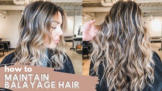 HOW TO MAINTAIN BALAYAGE HAIR  Favorite Products amp Mini Hair Transformation  THEGLOWINGMETHOD [upl. by Zeidman]