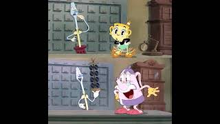 Ms chalice VS Elder kettle dance thecupheadshow shorts [upl. by Ferro382]