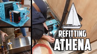 Sail life  Technautics CoolBlue refrigeration amp varnishing  DIY sailboat project [upl. by Aisya286]