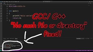 GCC G quotno such file or directoryquot error even afer settings the right path fixed [upl. by Wallie726]