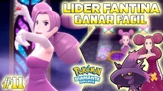 ★COMBATE VS LIDER FANTINA  PASAR EL GYM DE CIUDAD CORAZON FACIL  POKEMON DIAMANTE BRILLANTE★ [upl. by Adnofal]