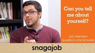 JOB INTERVIEW questions and answers Part 3 Tell me about yourself [upl. by Yhtomit524]