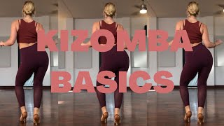 Kizomba Basics  Steps and Body Action  Practice Routine [upl. by Kumagai927]