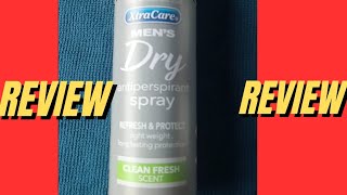 XtraCare Mens Dry Antiperspirant Spray Review [upl. by Annerol]