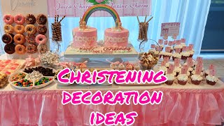 Christening decoration ideas  Christening for girls  Lenz Party [upl. by Rednas638]