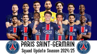 Paris SaintGermain Squad Update 20242025  Season 20242025  Ligue 1 Leagues 20242025 [upl. by Nema907]