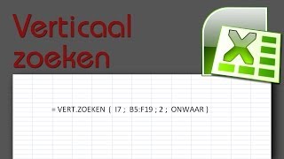 Cursus Excel Les 7 Verticaal zoeken [upl. by Di]