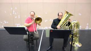 Wagner Lohengrin Act 3 tuba and bass trombone orchestral excerpts [upl. by Anallij]