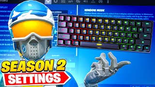 BEST Season 2 PC Keyboard amp Mouse Settings Sensitivity  Keybinds In Fortnite [upl. by Pihc]