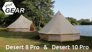 yourGEAR Desert PRO • Tipizelt aus Baumwolle • optional mit Schlafkabine und oder Sonnendach • Tipi [upl. by Airtemak]