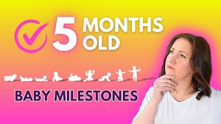 5 month old baby developmental milestones Your babys astounding progress WHATS NEW [upl. by Derdlim]