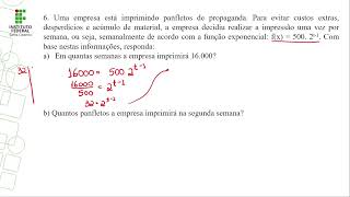 Resolução lista de exercício 2ª fase 2024II  questão 6 [upl. by Elkcim]