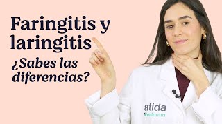 Laringitis vs Faringitis 🩺🗣️ ¿en qué se diferencian Te lo contamos atidamifarma tips [upl. by Sluiter]