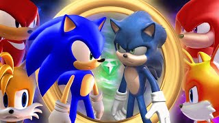 Modern Sonic VS Movie Sonic  Full Movie Animation ソニック v ソニック [upl. by Abrahams928]