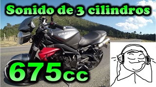 Triumph Street Triple R 675 Sonido de Motos 3  Nueva Serie [upl. by Eelrahs692]