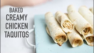 Baked Creamy Chicken Taquitos [upl. by Fried]