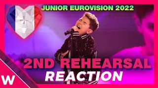 France second rehearsal Lissandro quotOh Mamanquot  Junior Eurovision 2022 Reaction 🇫🇷 [upl. by Pejsach]