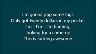 Thrift Shop  Mackelmore amp Ryan Lewis feat Wanz Lyrics [upl. by Herzberg]