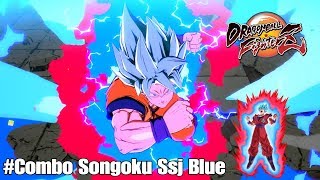 Dragon ball FighterZ  Songoku Ssj blue Combo [upl. by Wilinski]