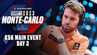 EPT MonteCarlo 2023 €5300 Main Event Day 3 Livestream ♠️ PokerStars [upl. by Susanna]